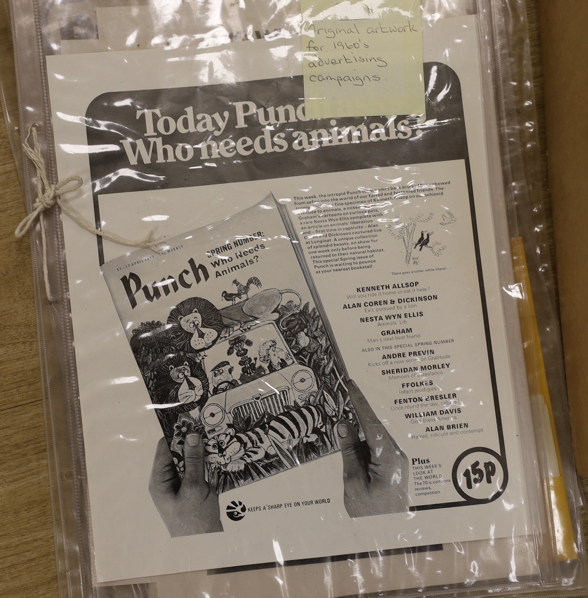 Twenty Punch books and related ephemera